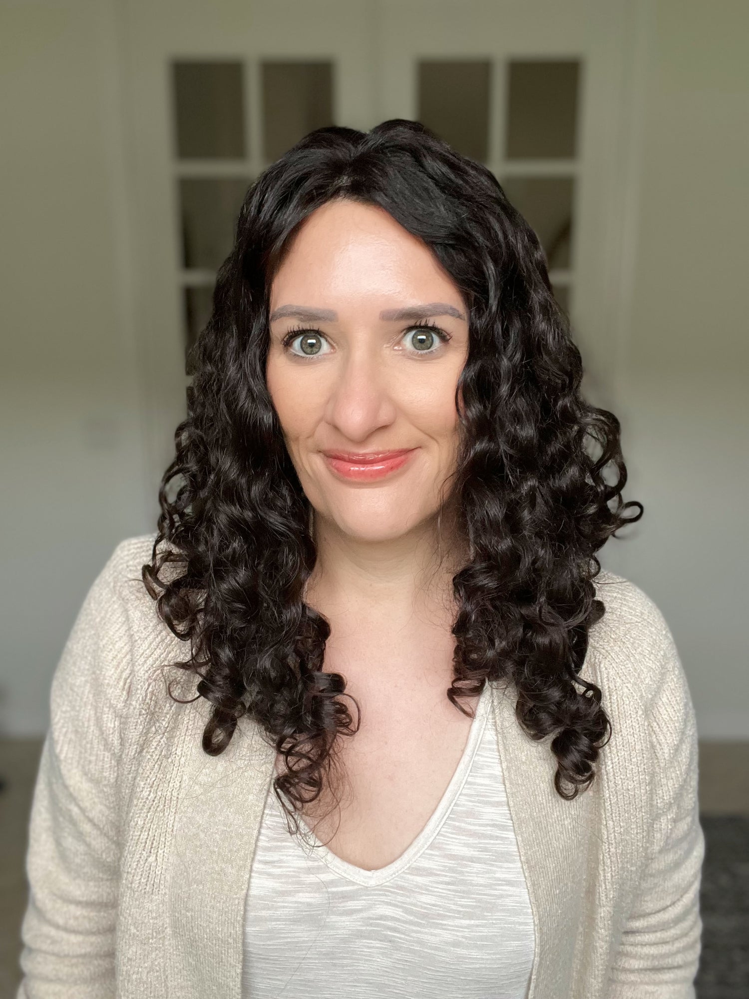 Pearl Collection no. 16 Virgin Slavic Curly Topper