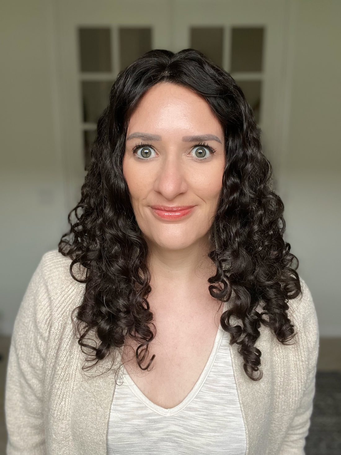 Pearl Collection no. 16 Virgin Slavic Curly Topper