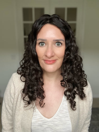 Pearl Collection no. 16 Virgin Slavic Curly Topper
