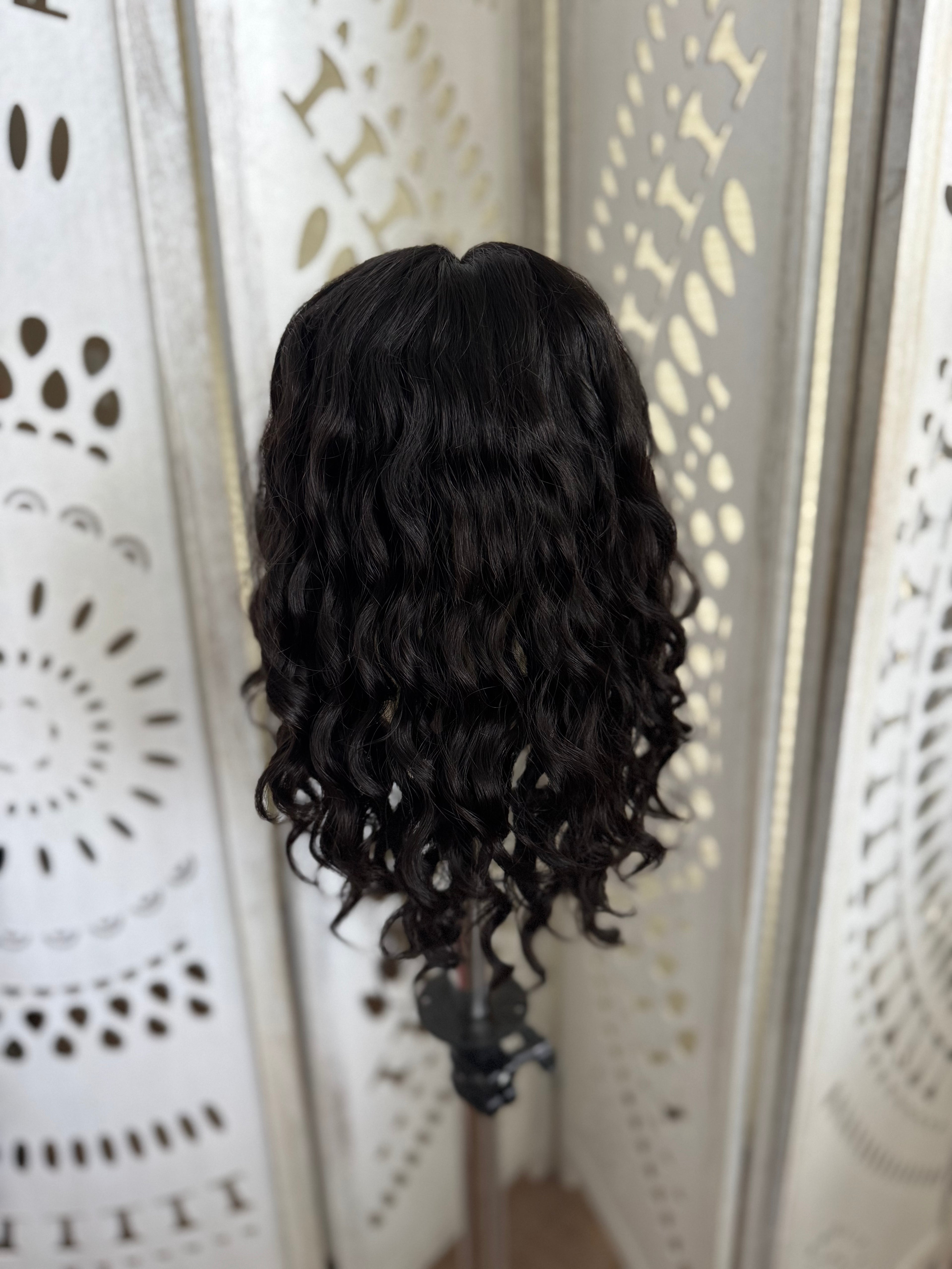 "Cari" 8x8 Curly Topper