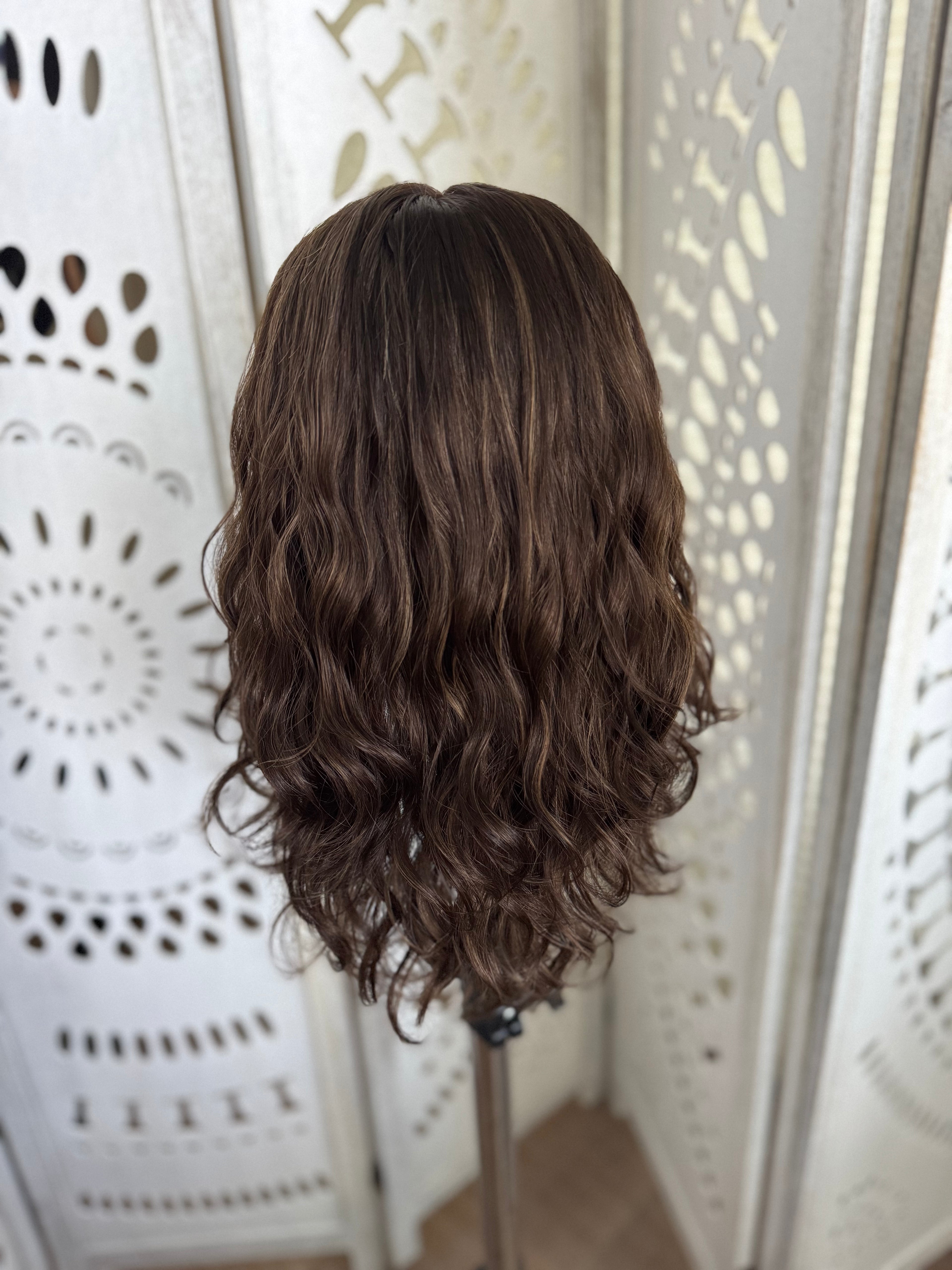 "Sage" Fully Hand Tied Wavy Lace Top Wig (S)