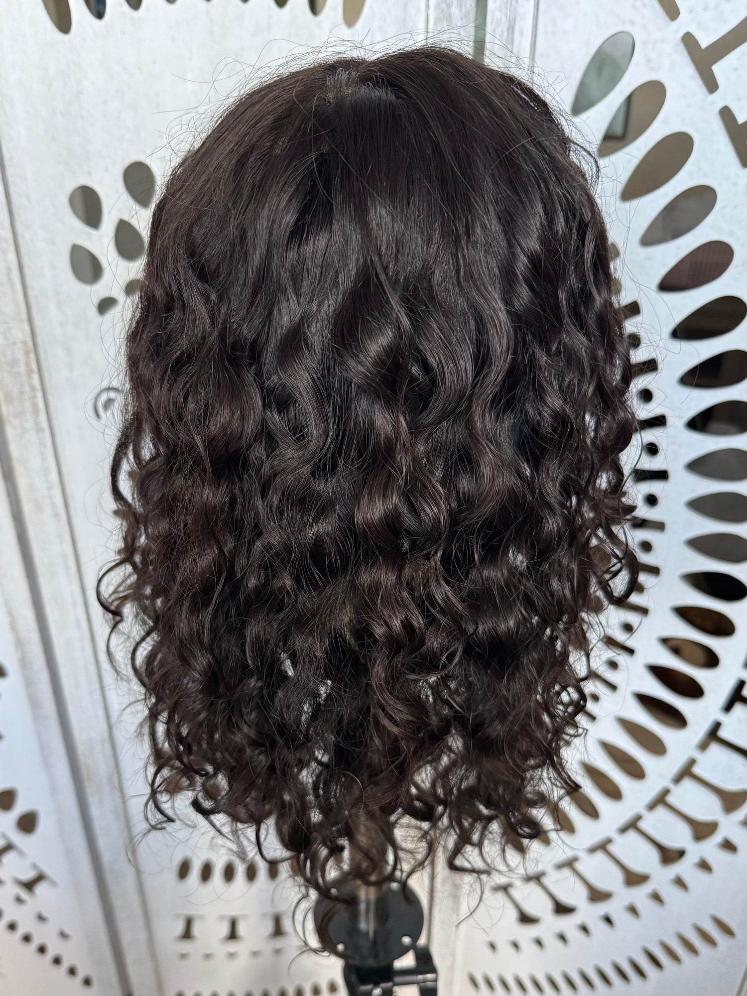 "Cari" 8x8 Curly Topper