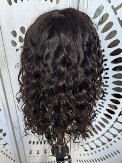"Cari" 8x8 Curly Topper