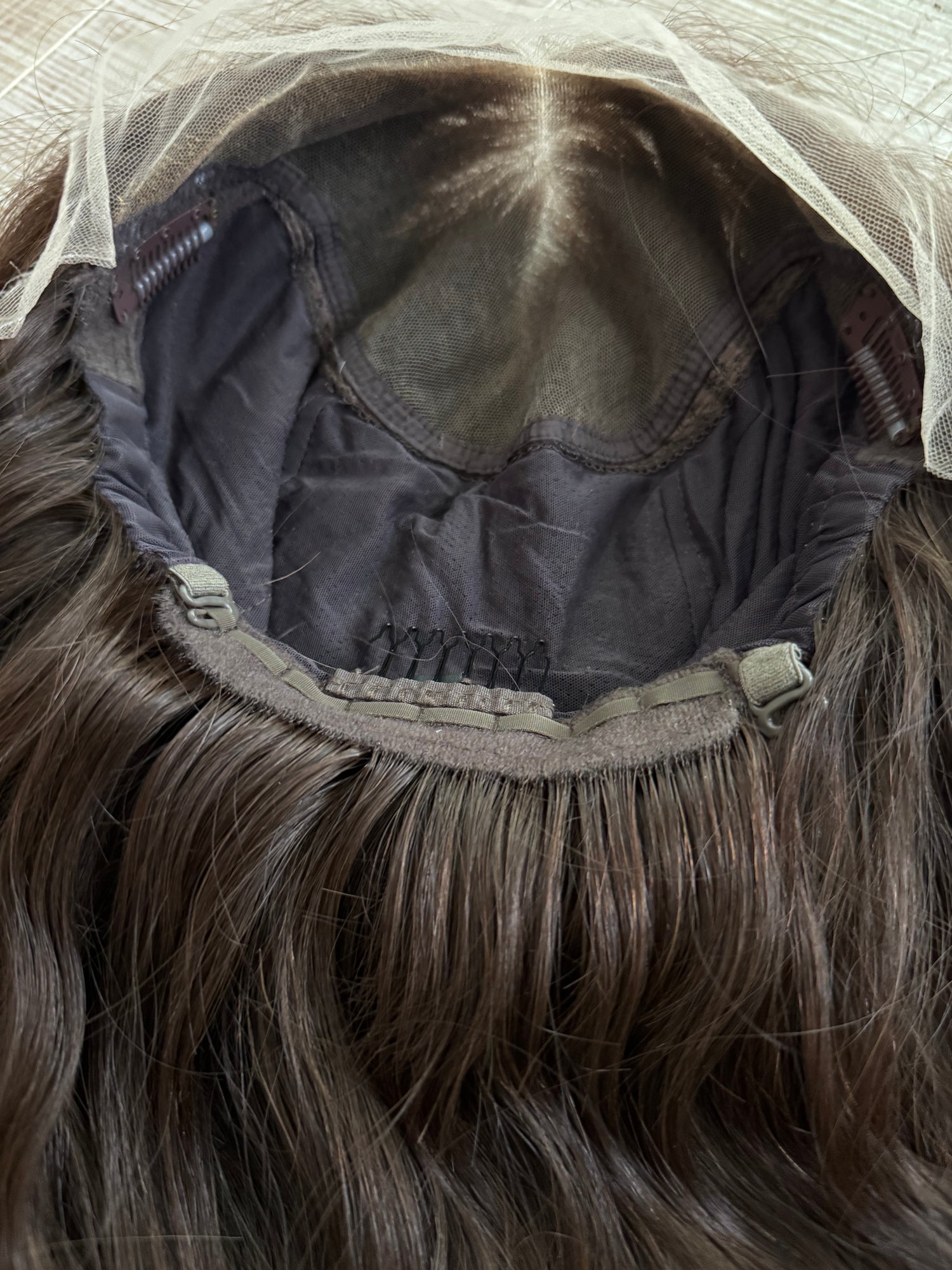 "Rowan"  Fully Hand Tied Wavy Lace Top Wig (S)