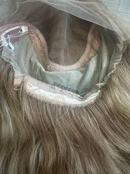 &quot;Marina&quot; Fully Hand Tied Wavy Lace Top Wig (S)