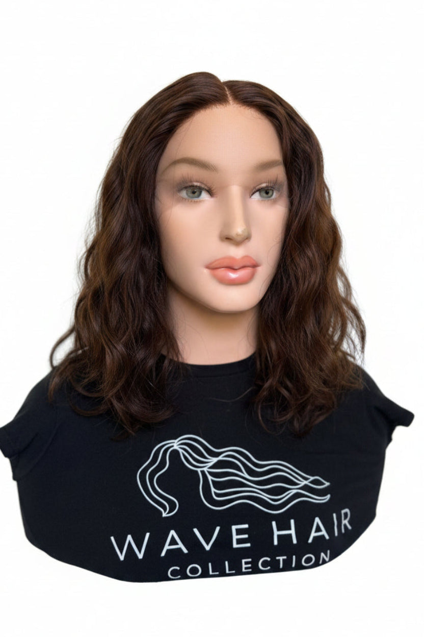 "Rowan"  Fully Hand Tied Wavy Lace Top Wig (S)