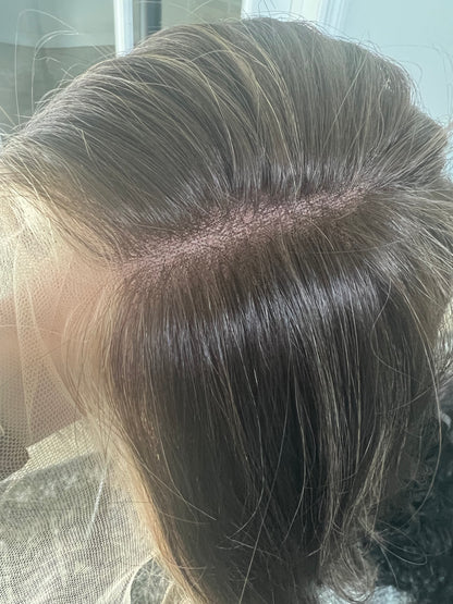 &quot;Morgan&quot; 9x9 Lace Front Topper/Whopper