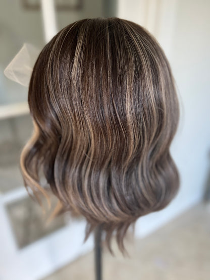 &quot;Morgan&quot; 9x9 Lace Front Topper/Whopper
