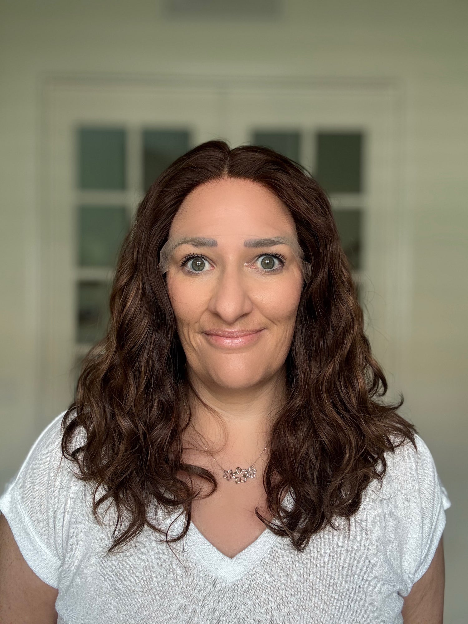 "Rowan"  Fully Hand Tied Wavy Lace Top Wig (S)