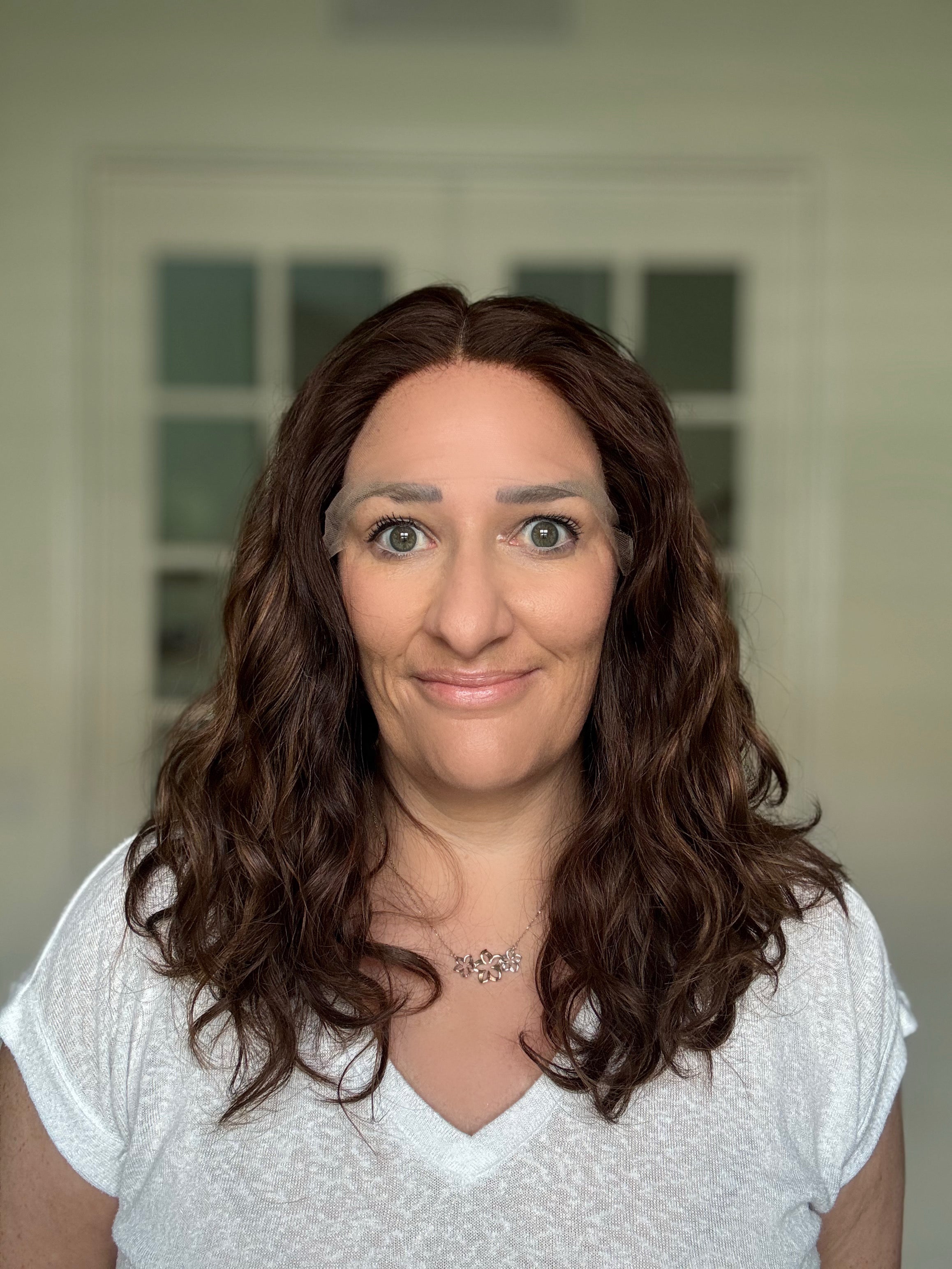 "Rowan"  Fully Hand Tied Wavy Lace Top Wig (S)