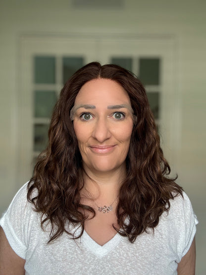 "Rowan"  Fully Hand Tied Wavy Lace Top Wig (S)