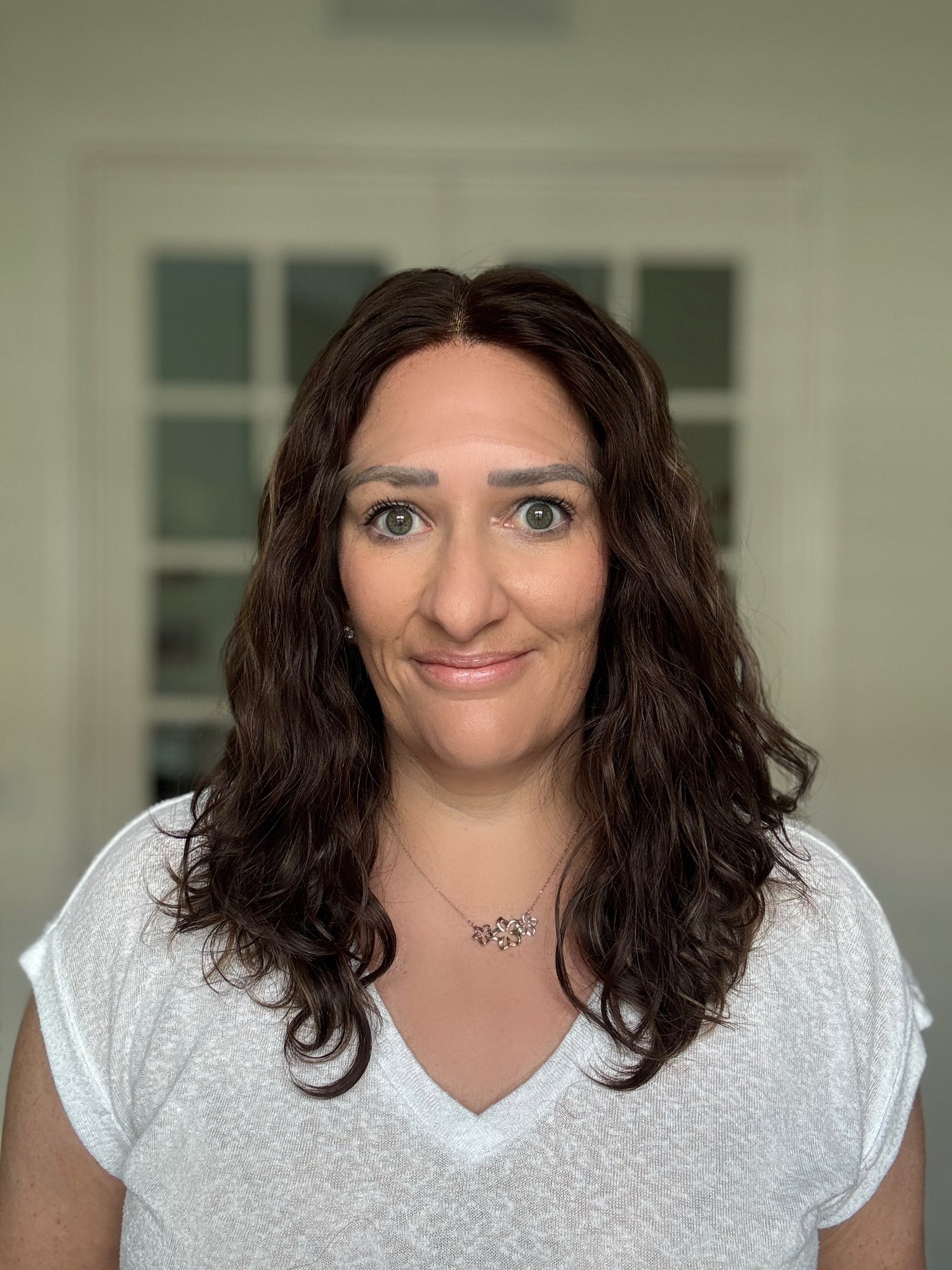 "Olive" Wavy Lace Top Wig (S)
