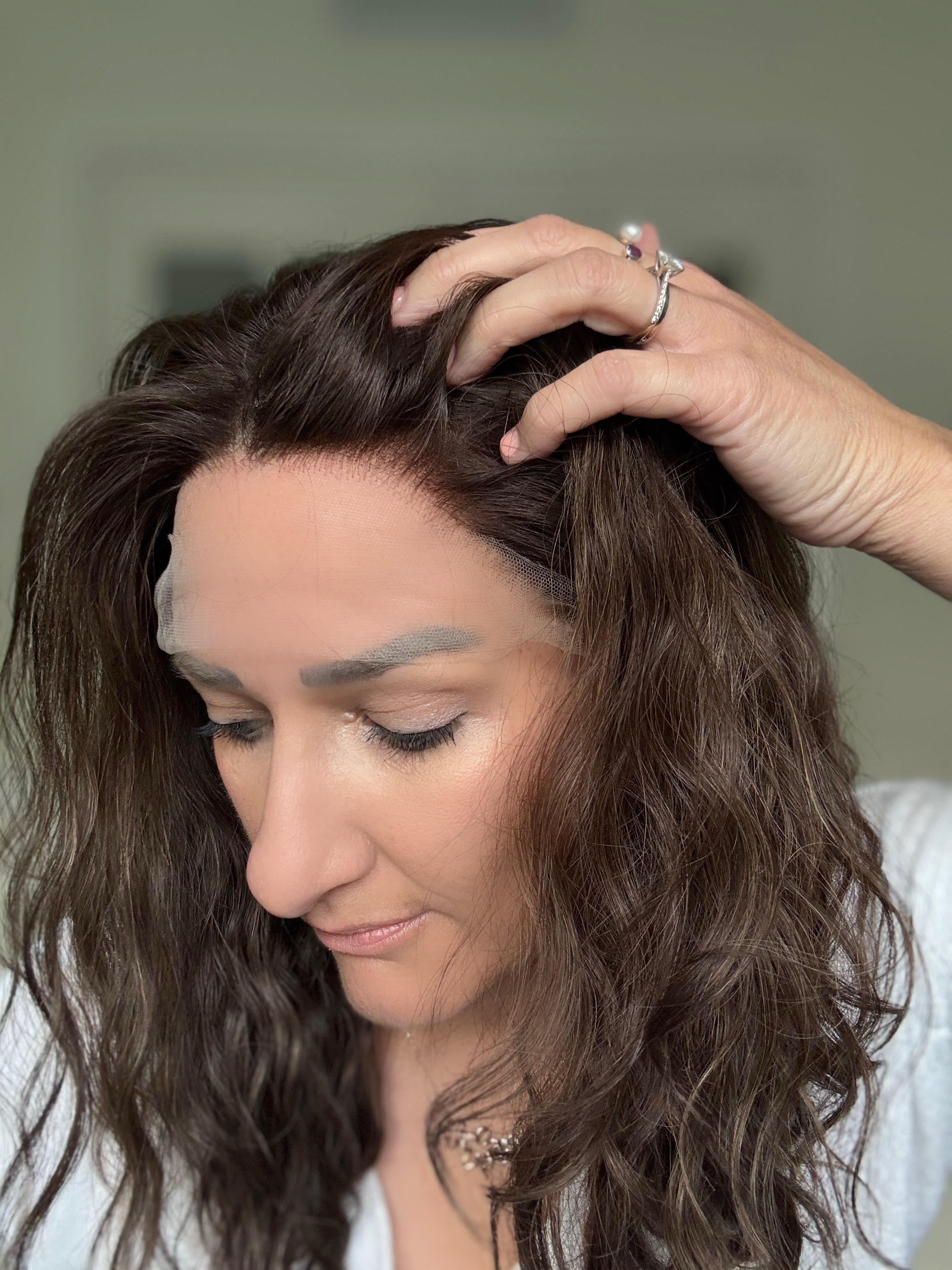 "Sage" Wavy Lace Top Wig (S)